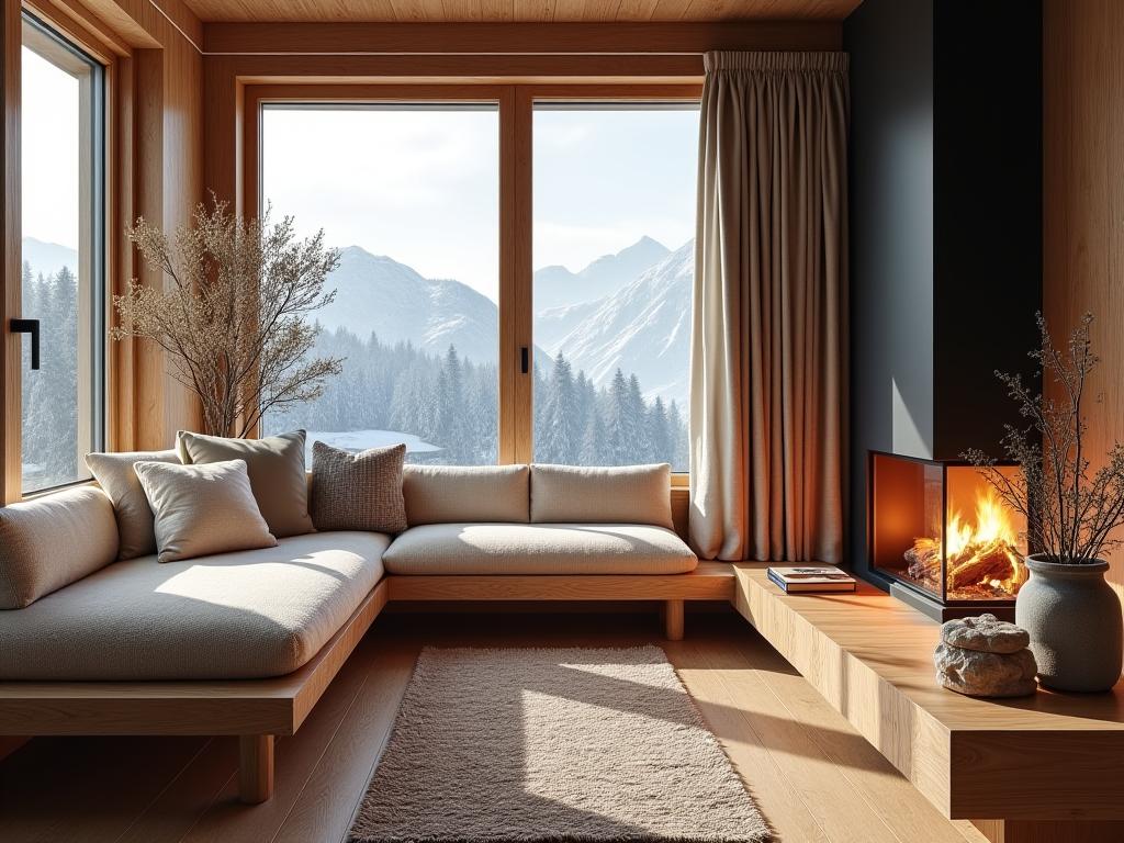 Mobilier écologique chalet alpin