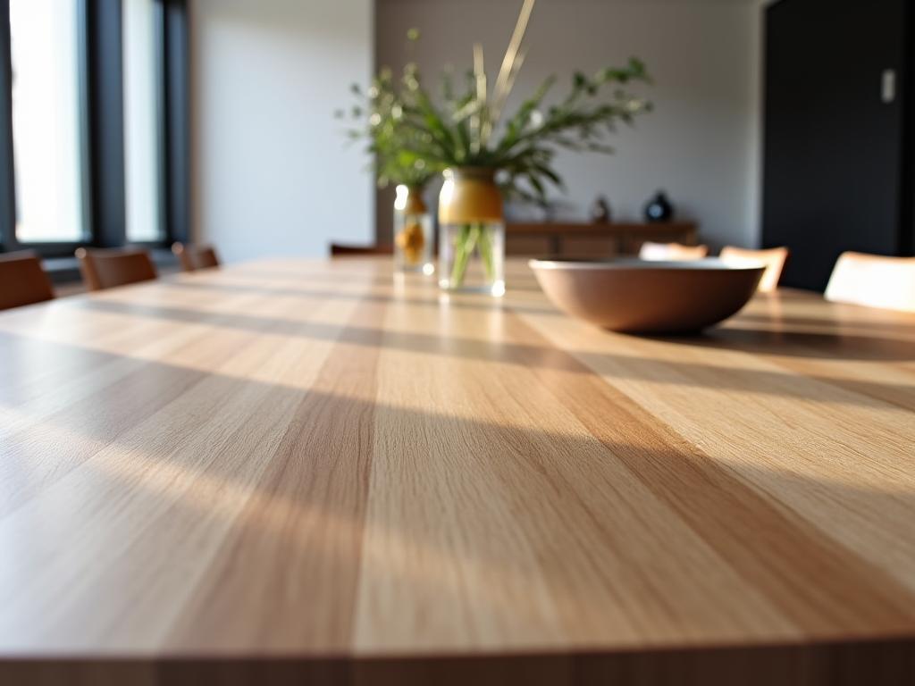 Table chêne massif design